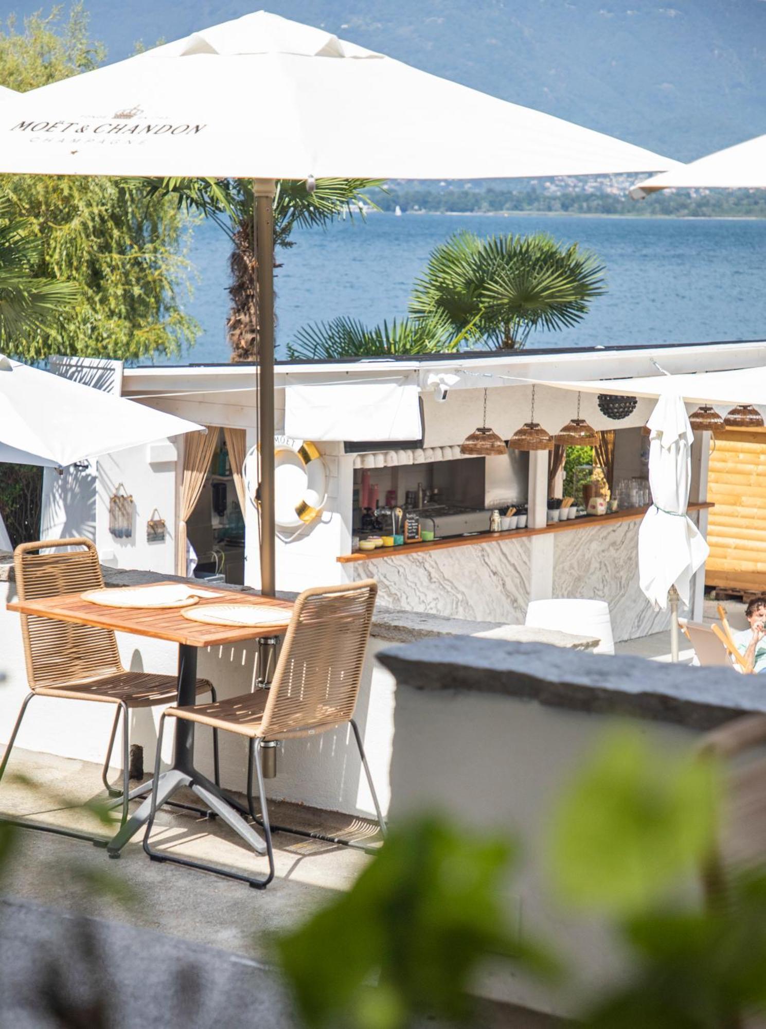 Riva Beach Club I Boutique Hotel I Restaurant Gambarogno Kültér fotó